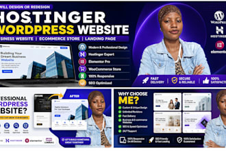 design hostinger wordpress website, ai website design, hostinger redesign