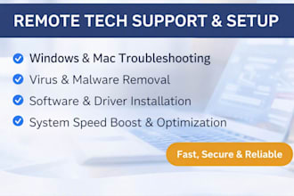 remote technical support and device setup