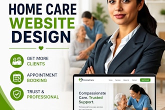 home care website, home healthcare website, caregiver website, home care agency
