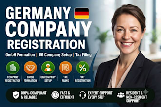 do germany company registration, gmbh formation, ug setup, and tax filing