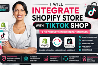 connect shopify store with facebook shop, ig or tiktok shop, fix product sync