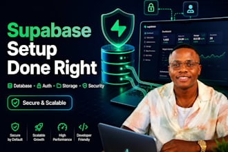 set up supabase database, authentication and backend for your ai web app