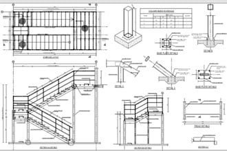 create professional staircase detailing and construction drawings that you want