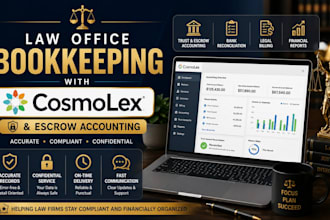 do law office bookkeeping with cosmolex and escrow accounting