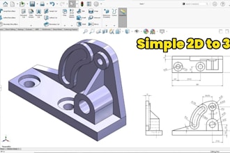convert sketch to 3d cad model, stl, step files, reverse engineering