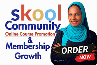 do skool community course promotion for organic membership growth