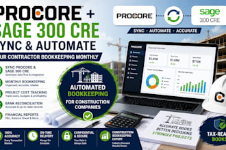 sync procore and sage 300 cre to automate your contractor bookkeeping monthly
