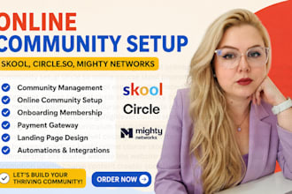 skool community promotion, skool online community setup, skool course promotion