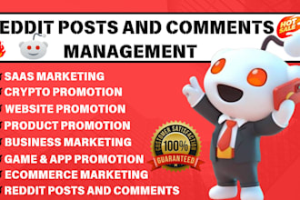 do reddit seo post and geo comment to promote saas ai app crypto product link