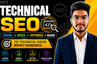 do technical SEO audit and fix site speed, indexing, and crawl errors