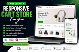 design a responsive cart store