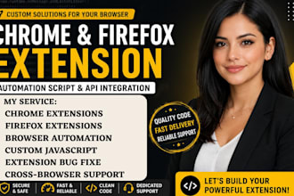 develop chrome firefox browser extension automation script API