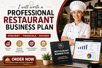 write a professional restaurant business plan