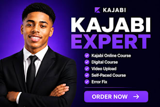 do kajabi online course digital course, video upload self paced course error fix