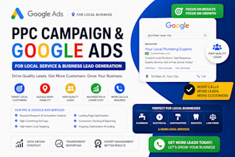 do PPC campaign and google ads for local service and business lead generation