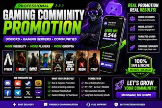 promo discord server gaming server dayz rust fivem minecraft ark gta rp redm cs2