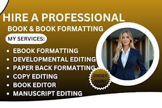 do ebook formatting book editing and paperback formatting
