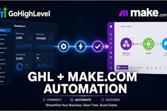 build gohighlevel make com automation CRM integration fix make com automation