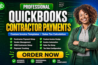 quickbooks contractor payments custom invoice templates sales tax calculation