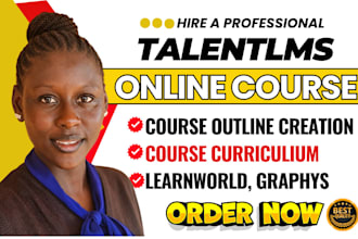 create course content on talentlms, learnworld, graphy and wordpress lms