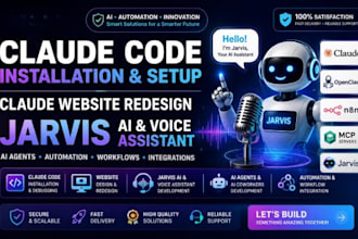 claude code installation claude website redesign jarvis voice assistance jarvis