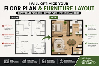 optimize your apartment floor plan and furniture layout with smart space