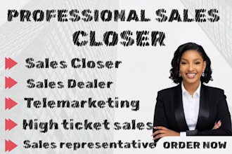 sales closer b2b sales representative commission based closer salesperson