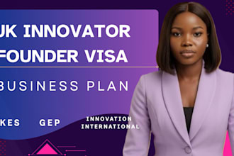 write UK innovator founder visa business plan