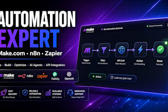 setup make com automation, fix make com, made com, n8n automation, make ai agent
