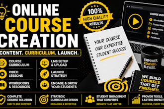 create online course, lesson plan, instructional design, course content creation