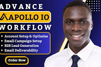 setup automation workflow and management on apollo io