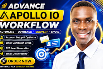 setup automation workflow and management on apollo io