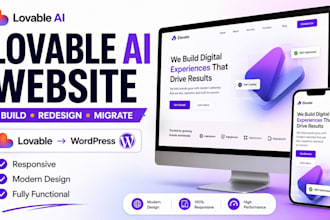 build lovable ai website convert lovable to wordpress migrate and redesign
