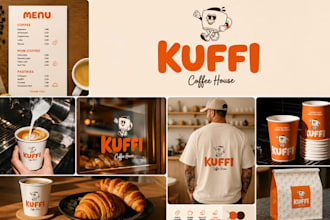 design food branding, restaurant branding, cafe packaging, full brand identity