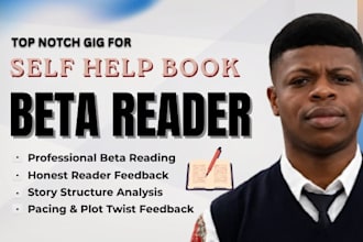 beta read self help or personal develop book beta reader with honest feedback