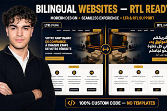 build a bilingual website with rtl language support and meta ads