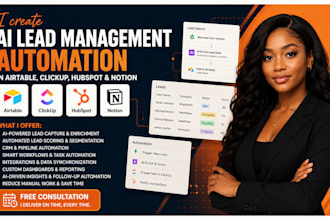 create ai lead management automation in airtable clickup hubspot and notion