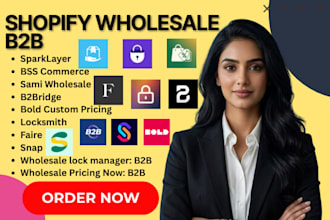 setup shopify wholesale b2b sparklayer bss commerce sami b2bridge bold locksmith