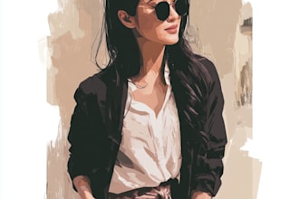 draw or paint artistic portrait of you