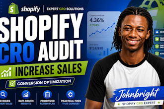 do shopify cro audit, conversion rate optimization and website review