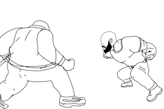 make 2d frame by frame handdrawn animation traditional 2d line art pencil sketch