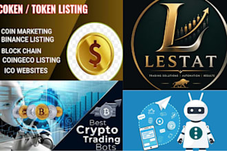 coin listing, ico listing, launch memecoin token on coinmarketcap, coingecko bot