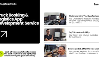 build truck booking app logistics app fleet management app