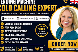be a your vending machine locator for vending placement via cold calling