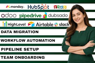 migrate your crm in monday hubspot zoho odoo pipedrive airtable slack dubsado