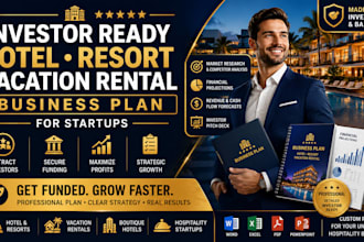 write investor ready hotel resort vacation rental business plan for startups