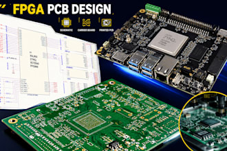 design fpga pcb, xilinx, intel, amd, schematic, altera carrier board hardware
