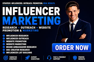 influencer research influencer outreach for website promotion website marketing