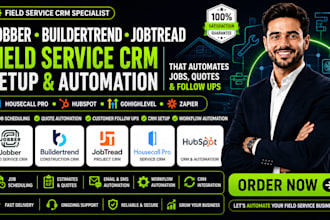 setup jobber crm buildertrend jobtread housecall pro hubspot gohighlevel zapier