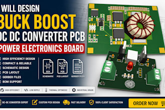 design buck boost dc dc converter pcb power electronics board